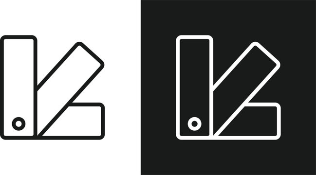Color Fan Symbols. Creative studio and art icons. Commercial and publishing policy signs. Color swatch fan symbol 
