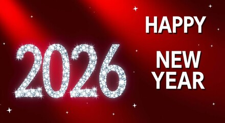 happy new year 2026 red