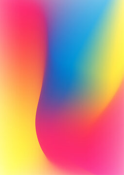 Vibrant abstract background featuring a bold transition between hot pink yellow and deep blue tones