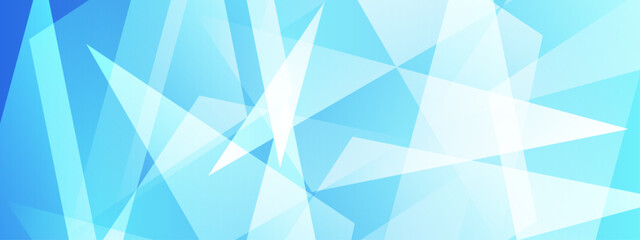 Fototapeta premium Sharp icy blue triangular shapes creating a crystalline glass effect