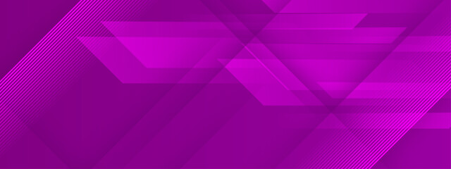 Fototapeta premium Modern violet neon shapes with dynamic overlapping tech elements