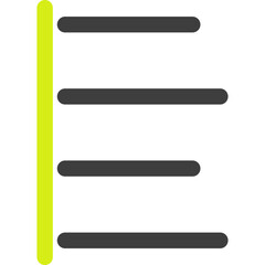 Obraz premium Unique Left Align Vector Icon