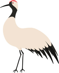 crane bird illustration