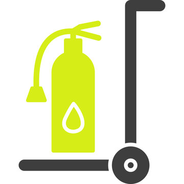 Unique Moveable Extinguisher Vector Icon
