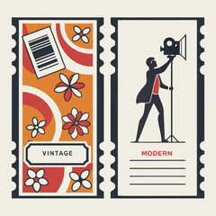 Event Ticket Template Bundle with Barcode