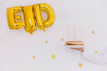 Obraz premium Celebrating eid with traditional sweets