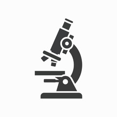 Microscope Icon Science and Research Concept