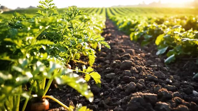Natural root vegetables field texture stock-friendly background