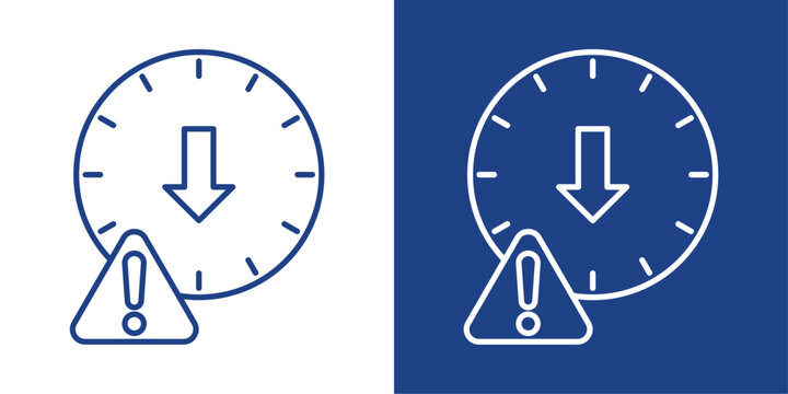 Downtime Blue And White Icon Style Collection