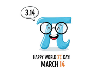 Pi symbol character illustration isolated on transparent background