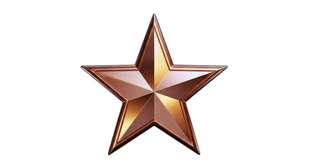 Obraz premium Shiny Bronze Star