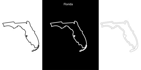 Circuit of the Americas Track Map Vector Illustration, COTA Florida Race Course Layout with Editable Stroke