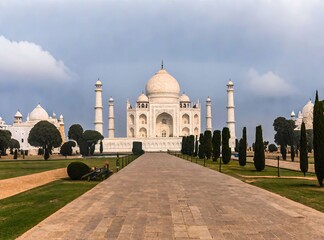Obraz premium taj mahal india beutiful monument