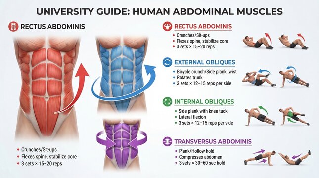 Comprehensive Guide to Human Abdominal Muscles and Effective Workout Techniques for Fitness