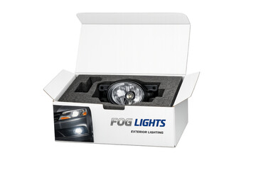 Obraz premium Car fog light kit in white box