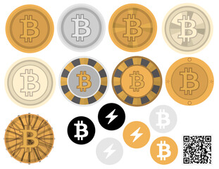 Bitcoin Symbols and Coins
