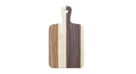 Fototapeta premium Wooden Cutting Board with Contrasting Wood Grain