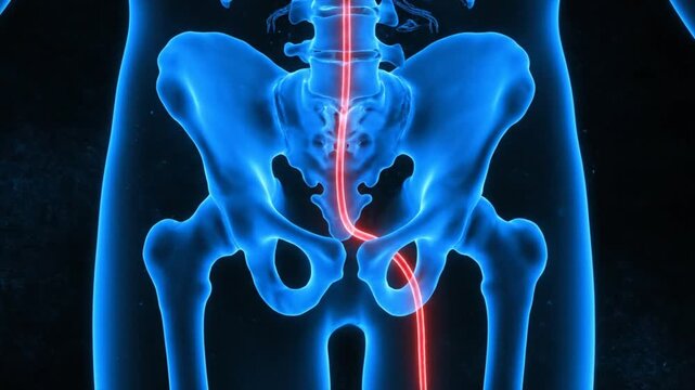 3D Medical Animation of Sciatica Nerve.