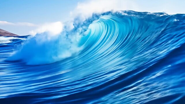 Ocean Wave Crashing - A Powerful Display of Natures Force.