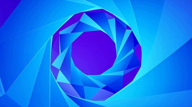 SpiralofBlueandPurpleTriangles