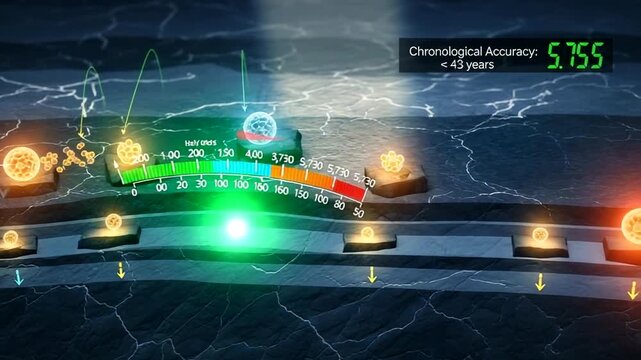 Futuristic Video Game Interface with Neon Lights.