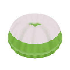 Illustration of traditional Indonesian food ,Putu Ayu 