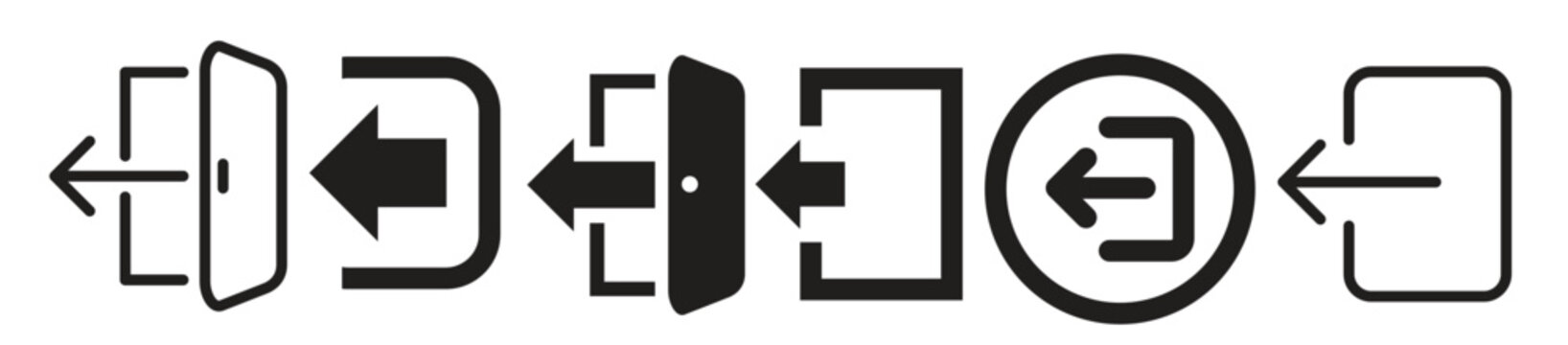 Vector logout Icon template black color editable. log out Icon symbol Flat vector illustration for graphic and web design.