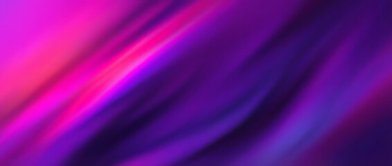 Fototapeta premium Vibrant abstract background with smooth, flowing waves of rich purple and bright pink