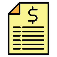 Quotation Vector Filled Icon Design