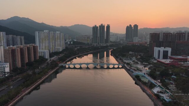 Bright Daylight Reflects Across Water Of Shing Mun River Dec 27 2025