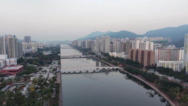 Bright Daylight Reflects Across Water Of Shing Mun River Dec 27 2025