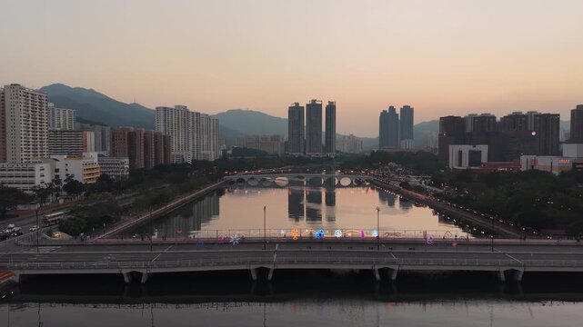 Bright Daylight Reflects Across Water Of Shing Mun River Dec 27 2025