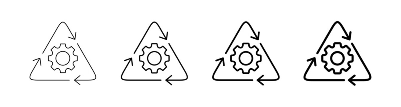 Recovery and System Restoration Icon set. Vector Illustration