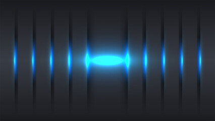 Modern dark gray background with vertical panels and blue neon glow effect for futuristic high tech digital design and cybersecurity wallpaper