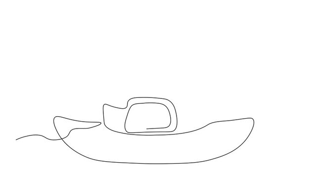 leprechaun's hat, St. Patrick's Day,  Self drawing animation one continuous line draw, logo on white background
