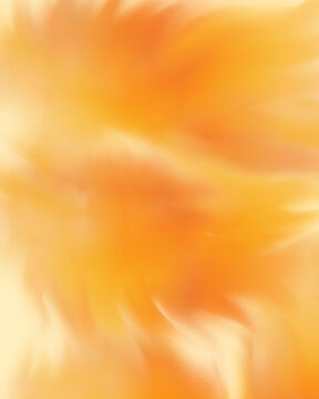 Abstract orange pastel wavy lines background with smooth fluid gradient shapes