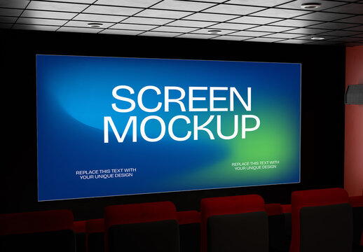 Movie Theater Screen Mockup