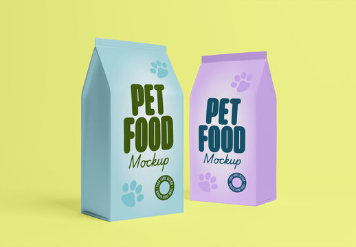 Pet Food Packaging Mockup