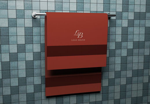 Bathroom Towel Mockup