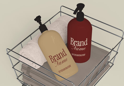 Body Wash Tube Mockup