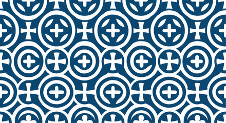 Seamless Geometric Batik Pattern Background Vector - Modern Minimalist Indonesian Traditional Motif