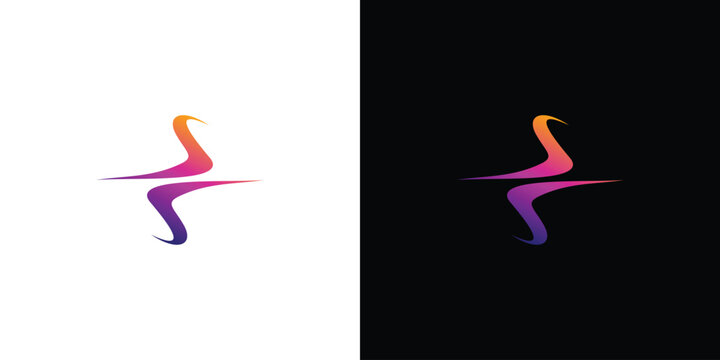 Simple and modern letter SS initials logo design