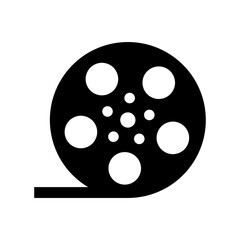 Obraz premium Minimalist Movie Film Reel Icon
