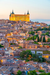 Obraz premium Toledo city skyline, cityscape of Spain