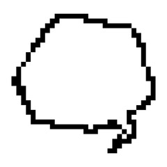 Fototapeta premium Pixel Text Box