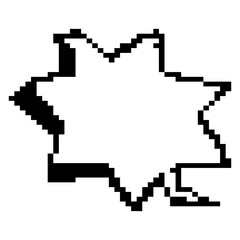 Fototapeta premium Pixel Text Box
