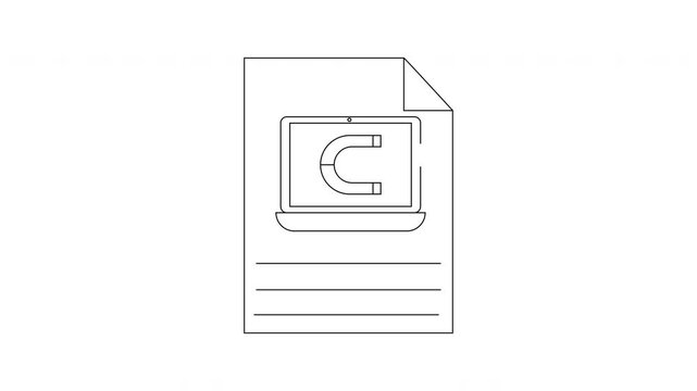 C Programming File Icon Animation for Educational Videos.