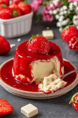 Treat yourself to the enchanting dessert known as Morango do Amor.