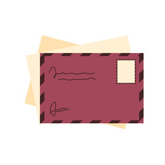 Antique Mail Ephemera Illustration - Vintage Postal Paper