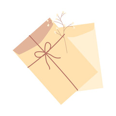 Antique Mail Ephemera Illustration - Vintage Postal Paper